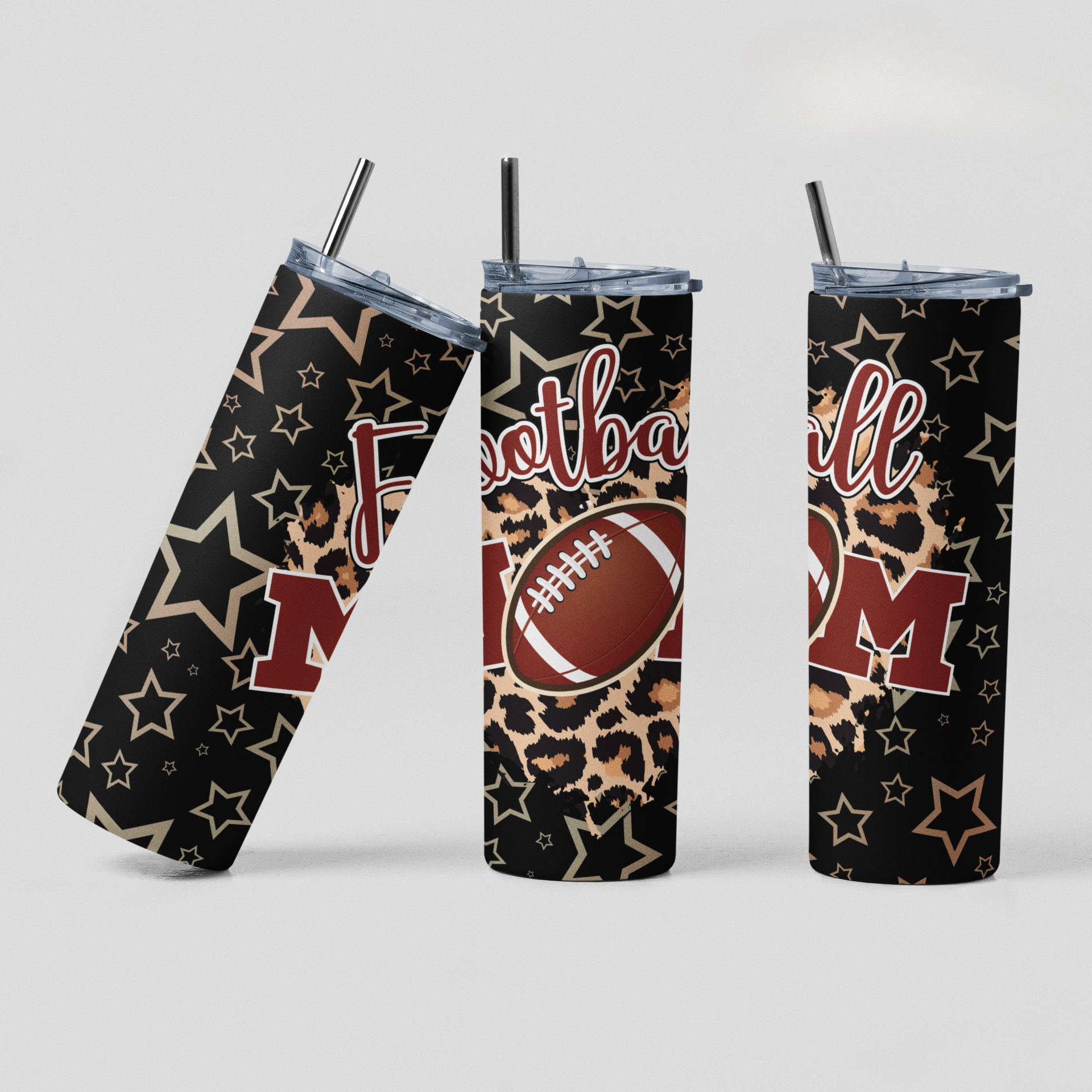 Football Mom Stars | 20 oz. Skinny Tumbler