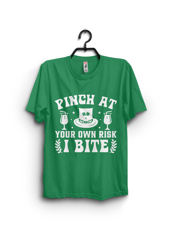 “Pinch at Your Own Risk — I Bite” | Unisex St. Patrick’s Day T-Shirt