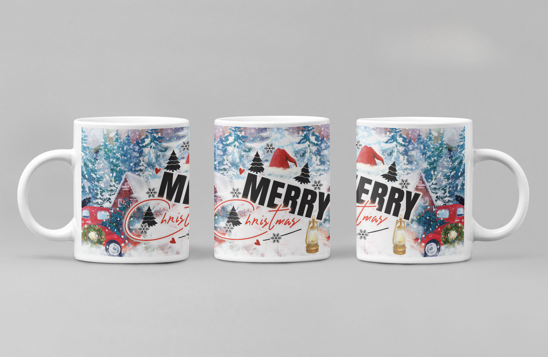 Merry Christmas | 15oz or 12oz Ceramic Coffee Mug