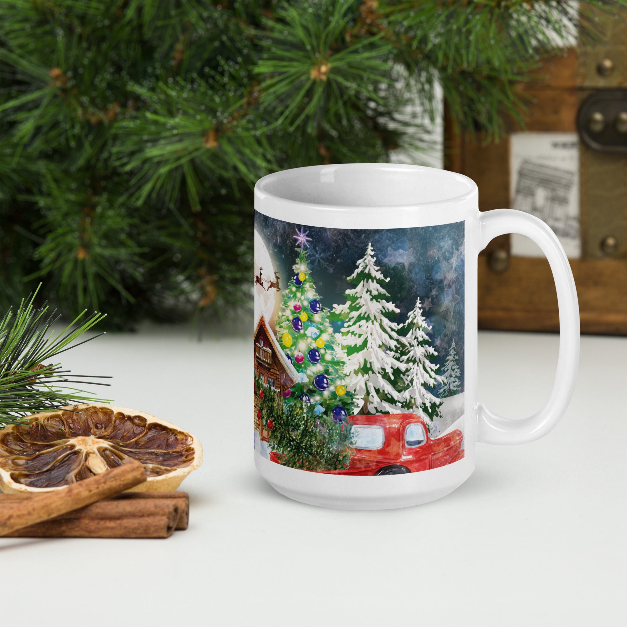 Christmas Landscape |11oz, 15oz, or 20oz Ceramic Coffee Mug