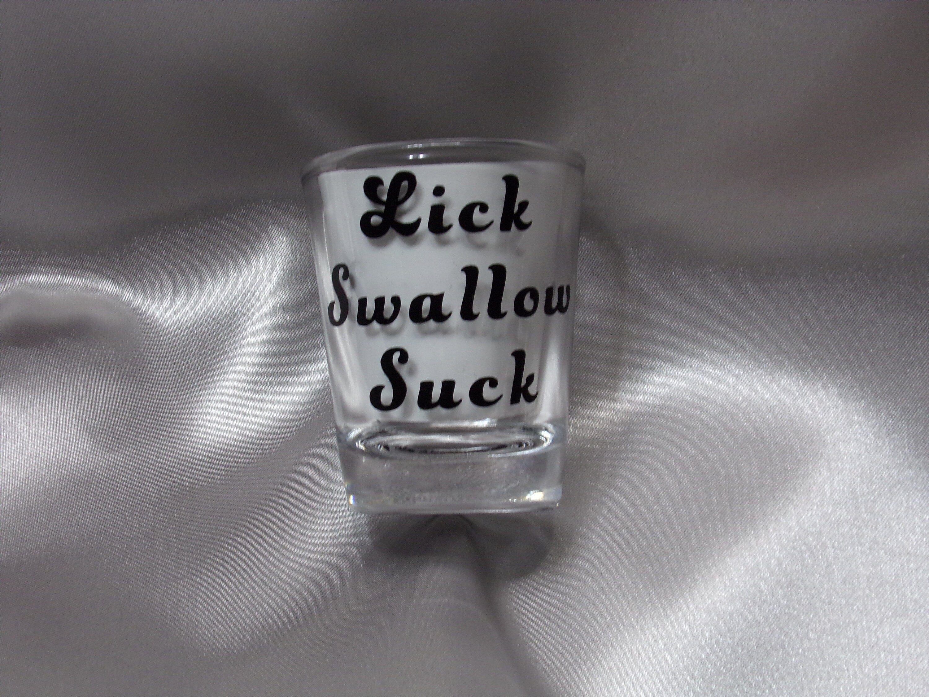 By Chan, LLC Barware Lick, Swallow, Suck | Naughty Shot Glass