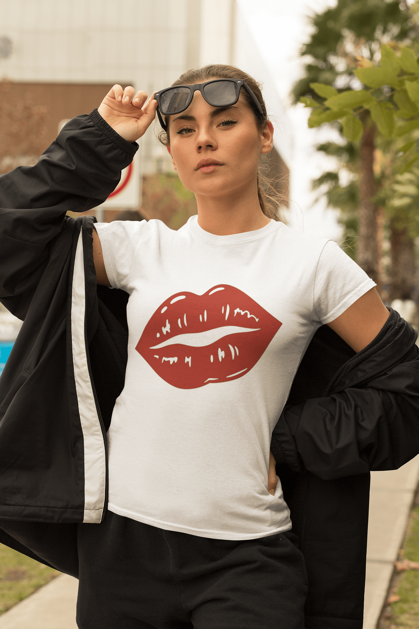 By Chan, LLC Shirts & Tops Lips